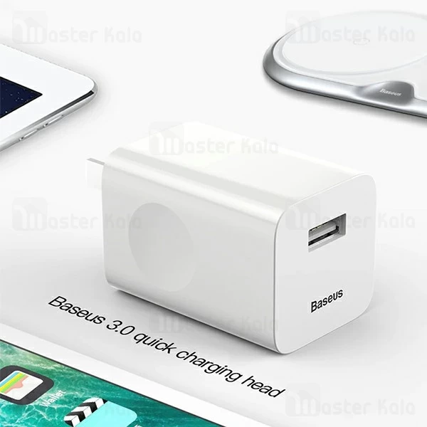 شارژر وایرلس 20 وات بیسوس Baseus Dual Wireless شارژ همزمان دو دستگاه