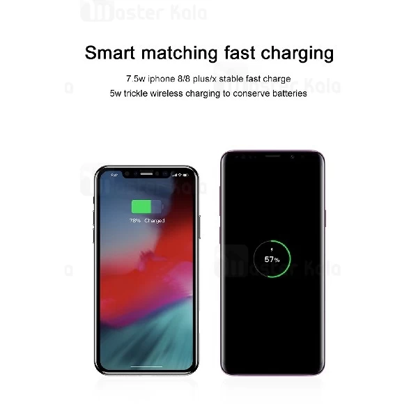 شارژر وایرلس 10 وات بیسوس Baseus Smart 2 in 1 Wireless شارژ گوشی و اپل واچ