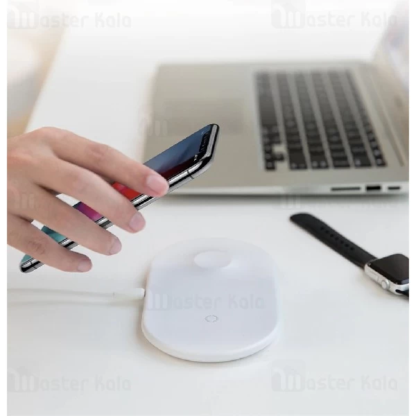 شارژر وایرلس 10 وات بیسوس Baseus Smart 2 in 1 Wireless شارژ گوشی و اپل واچ