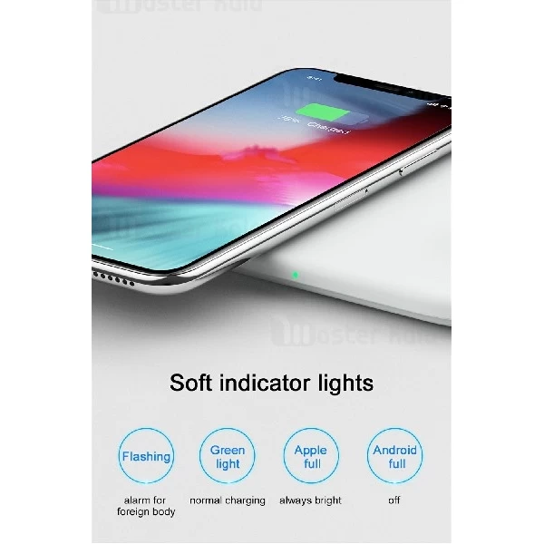 شارژر وایرلس 10 وات بیسوس Baseus Smart 2 in 1 Wireless شارژ گوشی و اپل واچ