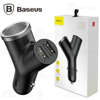 شارژر فندکی 2 پورت بیسوس Baseus Y Type Dual USB And Cigarette CCALL-YX01