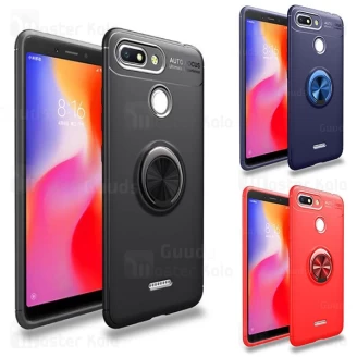 قاب ژله ای طرح چرم انگشتی Xiaomi Redmi 6 Becation A.F Magnetic Ring