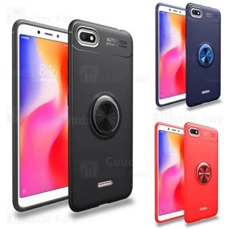 قاب ژله ای طرح چرم انگشتی Xiaomi Redmi 6a Becation A.F Magnetic Ring