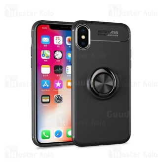 قاب ژله ای طرح چرم انگشتی آیفون Apple iPhone X / XS A.F Magnetic Ring