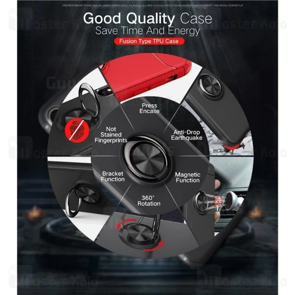 قاب Becation Auto Focus Magnetic Ring Case Apple iPhone X / XS