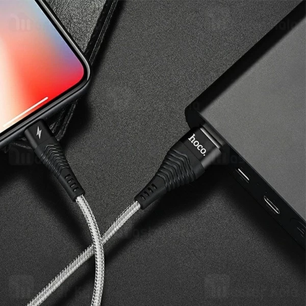 کابل لایتنینگ هوکو Hoco U32 Data Cable توان 2.4 آمپر و بدنه فلزی