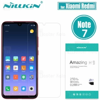 محافظ صفحه شیشه ای نیلکین Xiaomi Redmi Note 7 / Note 8 / 7 Pro H+ Pro Glass + محافظ لنز