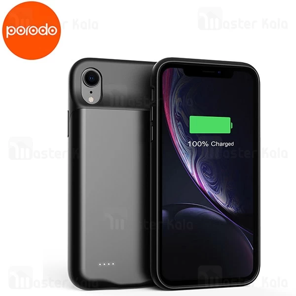 بک کاور پاوربانک Porodo 4000mah Power Case Apple iPhone XR PD-XRBC