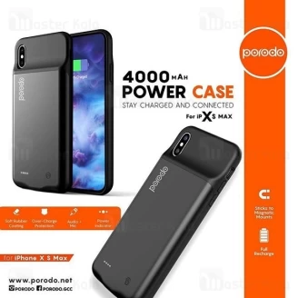 بک کاور و پاوربانک 4000 میلی آمپر پرودو Porodo PD-XSMBC مناسب آیفون XS Max