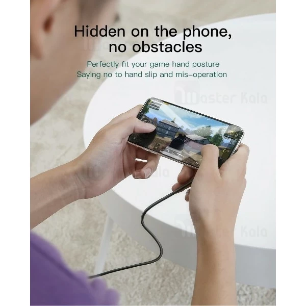 کابل لایتنینگ بیسوس Baseus CALXP-A01 Suction Cup Mobile Game Cable توان 2.4 آمپر