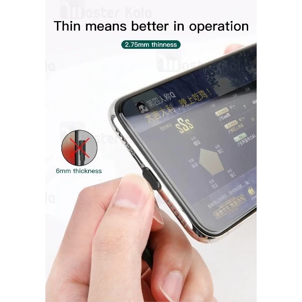 کابل لایتنینگ بیسوس Baseus CALXP-A01 Suction Cup Mobile Game Cable توان 2.4 آمپر