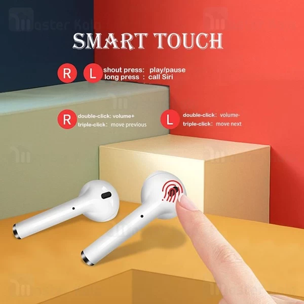 هدست بلوتوث دوتایی طرح ایرپاد ارلدوم Earldom ET-BH17 مناسب آیفون و اندروید