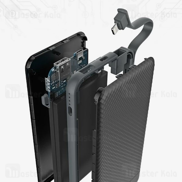 پاوربانک 10000 میلی آمپر جووی Joway JP-129 دارای کابل متصل