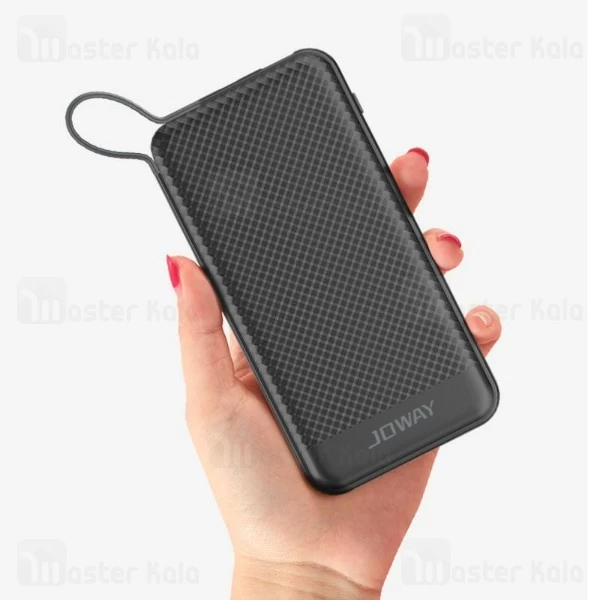 پاوربانک 10000 میلی آمپر جووی Joway JP-129 دارای کابل متصل