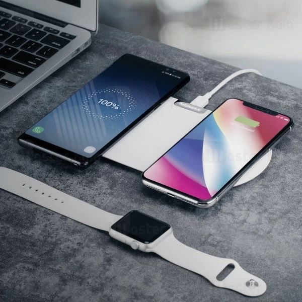 شارژر وایرلس 20 وات مومکس MoMax UD10 قابلیت شارژ همزمان دو دستگاه