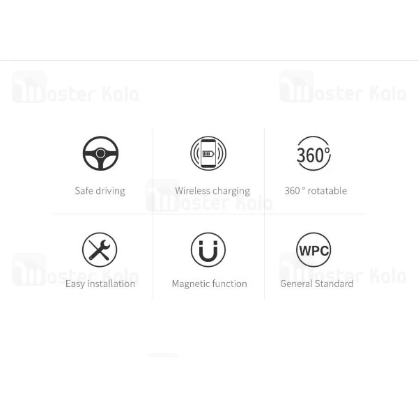 هولدر و شارژر وایرلس نیلکین NILLKIN MC016 Car Magnetic II دریچه کولری