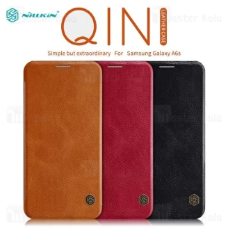 کیف چرمی نیلکین سامسونگ Samsung Galaxy A6s Nillkin Qin Leather Case