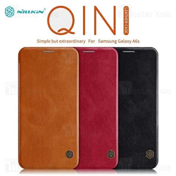 کیف چرمی نیلکین سامسونگ Samsung Galaxy A6s Nillkin Qin Leather Case