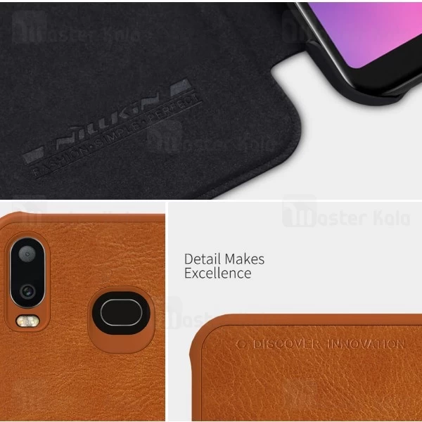کیف چرمی نیلکین سامسونگ Samsung Galaxy A6s Nillkin Qin Leather Case