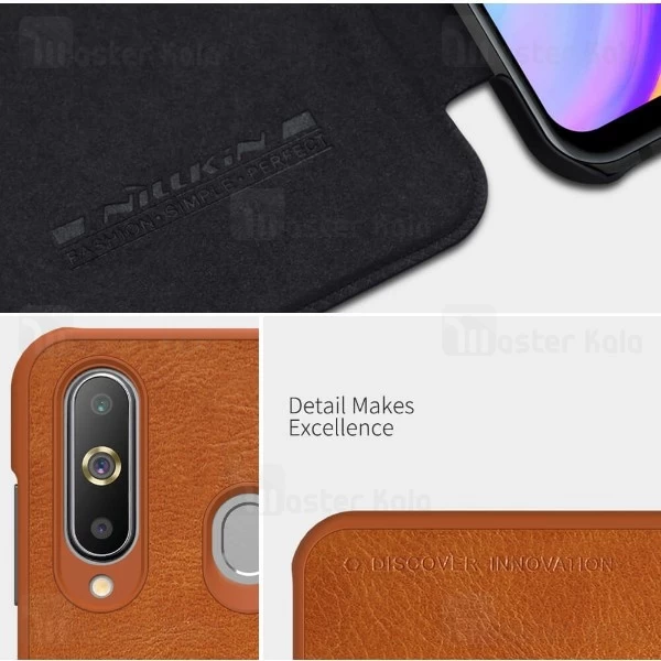 کیف چرمی نیلکین سامسونگ Samsung Galaxy A8s Nillkin Qin Leather Case
