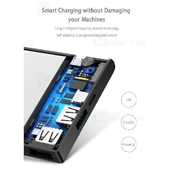 پاوربانک 20000 فست شارژ بیسوس Baseus Esazi QC 3.0 PPYZ-B01 با کابل دو کاره