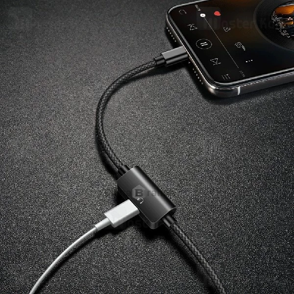 کابل لایتنینگ بیسوس Baseus Music Audio قابلیت اتصال هندزفری و توان 2 آمپر