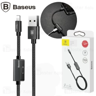 کابل لایتنینگ بیسوس Baseus Music Audio CALYU-01 قابلیت اتصال هندزفری و توان 2 آمپر