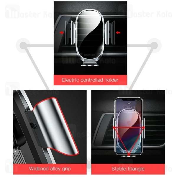 پایه نگهدارنده هوشمند بیسوس Baseus Smart Car Mount Phone Holder SUGENT-ZN01