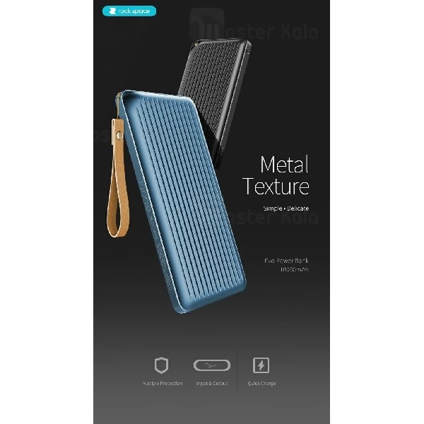 پاوربانک 10000 میلی آمپر راک اسپیس Rock Space Evo RMP0364 دارای پورت Type C