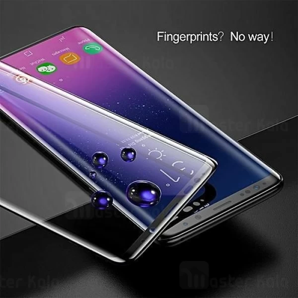 محافظ صفحه شیشه ای تمام صفحه بیسوس Samsung Galaxy S9 Plus Silk Screen