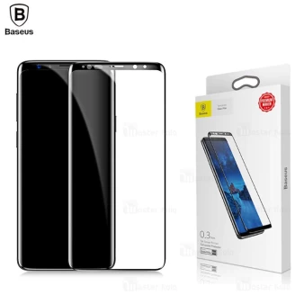 محافظ صفحه شیشه ای تمام صفحه بیسوس Samsung Galaxy S9 Silk Screen