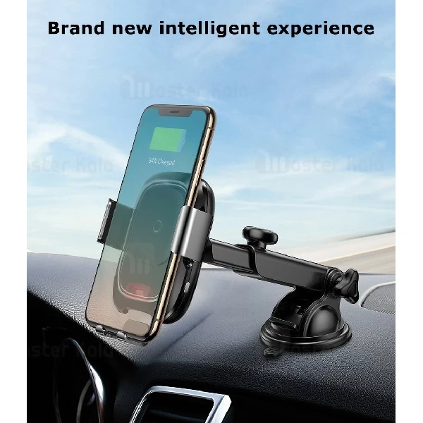 پایه نگهدارنده و شارژر وایرلس بیسوس Baseus Smart Vehicle Bracket Car