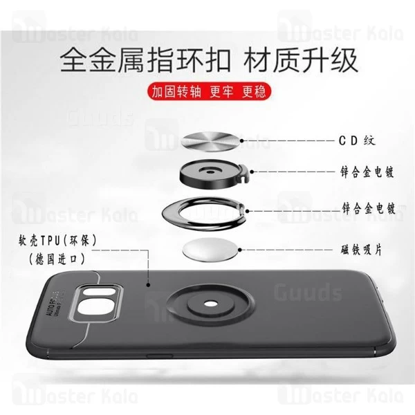 قاب Becation Auto Focus Magnetic Ring Case Samsung Galaxy S7 Edge