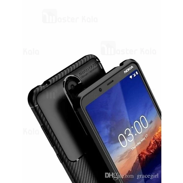 قاب فیبر کربنی Nokia 3.1 Plus Becation AutoFocus Beetle Case