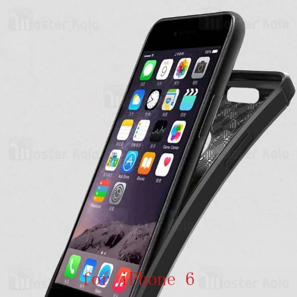 قاب فیبر کربنی Apple iPhone 6-6s Becation Litchi Rugged Armor Case