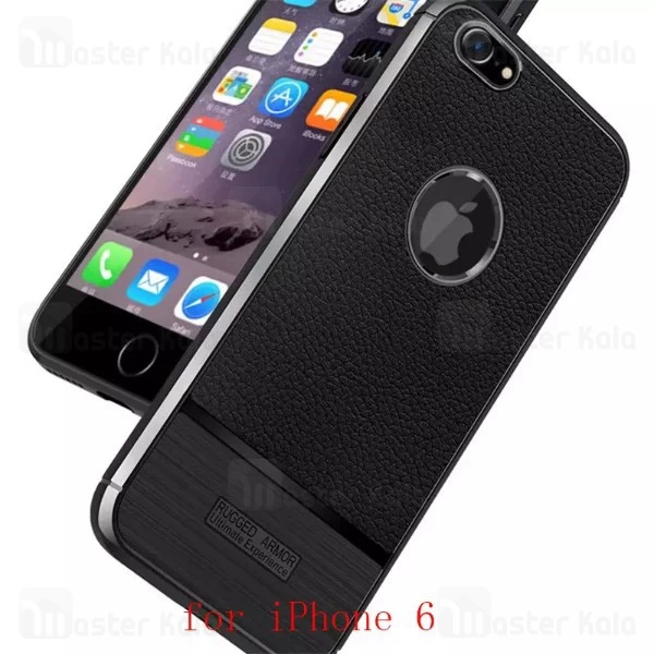 قاب فیبر کربنی Apple iPhone 6-6s Becation Litchi Rugged Armor Case