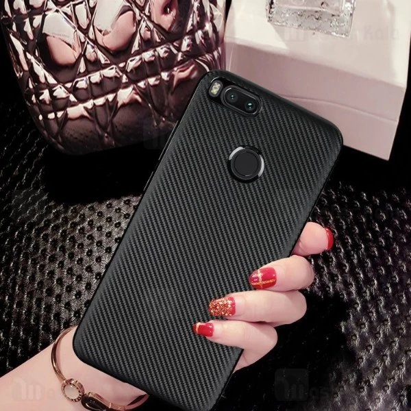 قاب فیبر کربنی Xiaomi Mi A1 / 5x Haimen Fiber Carbon Texture