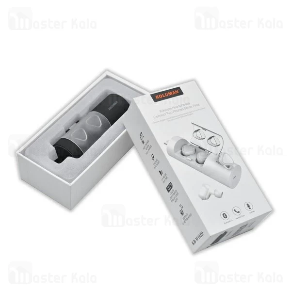 هندزفری بلوتوث دو تایی کلومن Koluman KB-W105D به همراه داک شارژ
