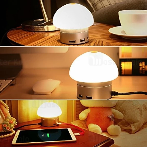 هاب شارژ MARAKOKO AL01 LED LAMP 6 Port USB Desktop Charger