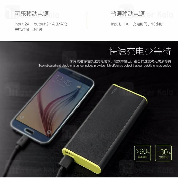 پاوربانک 10000 میلی آمپر راک Rock Cola RMP0303 Power Bank