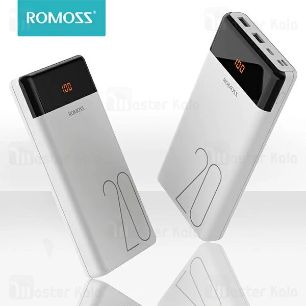 پاوربانک 20000 روموس Romoss LT20 Dual Port Output دارای سه پورت ورودی