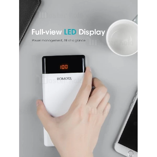 پاوربانک 20000 روموس Romoss LT20 Dual Port Output دارای سه پورت ورودی