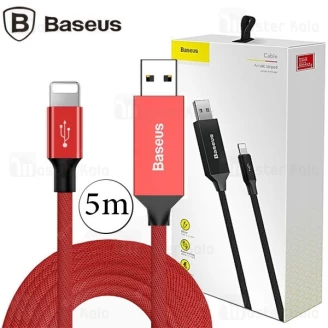 کابل لایتنینگ بیسوس Baseus Artistic Striped CALYW-M01 طول 5 متر و توان 2 آمپر