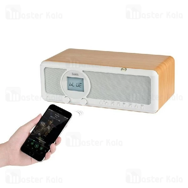 اسپیکر بلوتوث رومیزی هوکو Hoco BS12 Earl Wooden Tabletop فلش خور