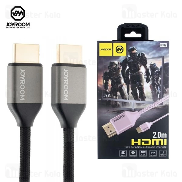 کابل HDMI جویروم Joyroom H102 HDMI V2.0 طول 2 متر
