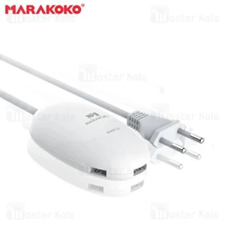 هاب شارژر رومیزی 3 پورت MARAKOKO M-AC101 توان 3.6 آمپر