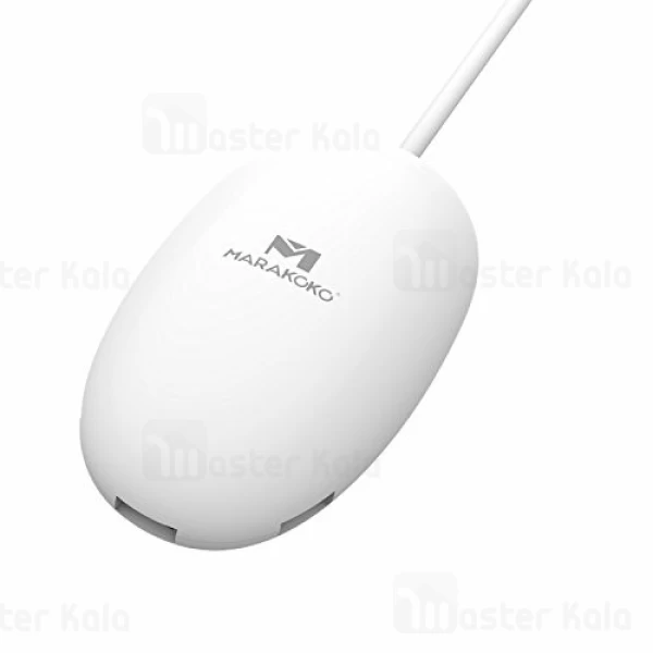 هاب شارژر رومیزی 3 پورت MARAKOKO M-AC101 توان 3.6 آمپر