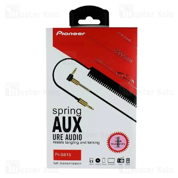 کابل انتقال صدا Aux پایونیر Pioneer Pi-S815 طول 1.8 متر و طراحی تلفنی