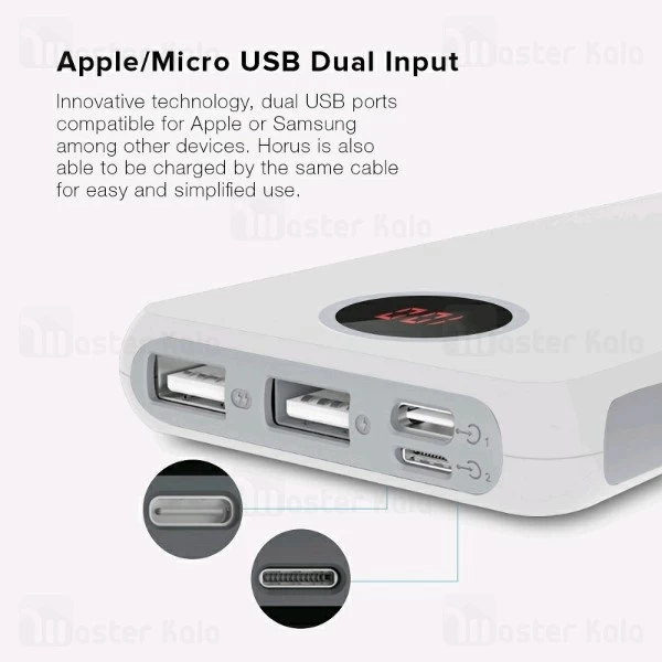 پاوربانک 10000 میلی آمپر روموس  ROMOSS Horus HO10 دو پورت