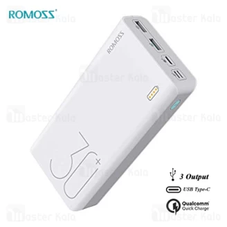پاوربانک 30000 فست شارژ روموس Romoss Sense 8 Plus PHP30 Pro QC 3.0 سه پورت